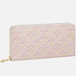 Louis Vuitton Pink and Cream Monogram Wallet